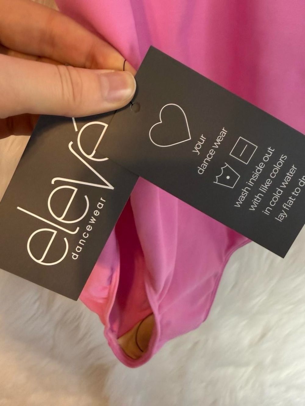 NWT Eleve Fabiola Leotard in Pink Lemonade Ballet Dance Strappy Pinch Front NEW - Picture 5 of 8